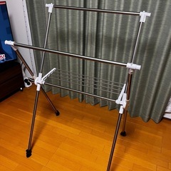 【お取引相手決定しました】X型物干しラック