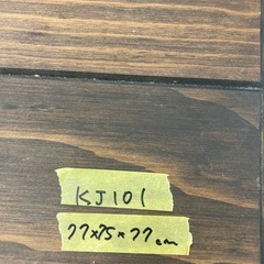 【kj101】カフェスタイル ダイニングテーブル インダストリアル 横幅75cm アイアン スチール脚 ファニシング　検)一人暮らし　ファミリー　冷蔵庫　洗濯機　オフィス　事務　テーブル　ラック　収納　家具　ソファ ダイニング 食器棚 キッチンの画像
