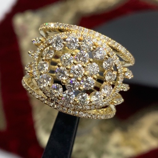 K18 ダイヤモンド　リング　7.1g 約13号　2ct