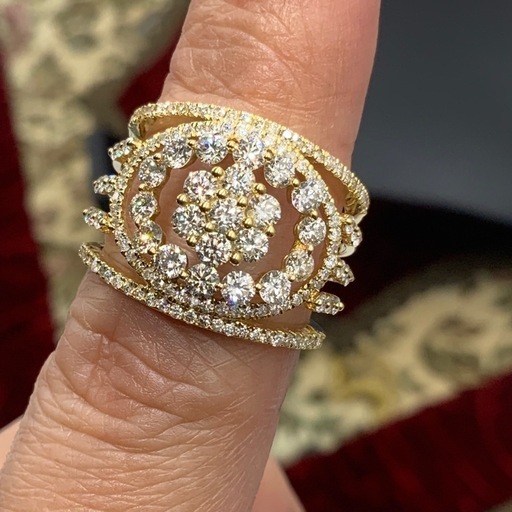 K18 ダイヤモンド　リング　7.1g 約13号　2ct