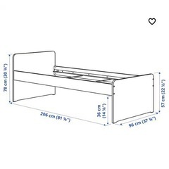 【4/21月13:30まで】IKEA ベッド フレーム ビス留め可能な方　DIY部品として使用したい方の画像