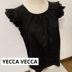YECCA VECCA ノースリーブ カットソー トップス フリルの画像