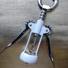 ITALY刻印ワインオープナー🍷ホワイト✕シルバー