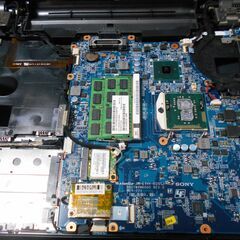 ノートパソコン VAIO Windows11 24H2 CPU i7-620M メモリ8GB SSD120GBの画像