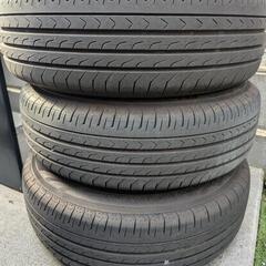 ホンダ 純正 185/70-14 2023年製 4本セット バリ山 鉄チン カバー付 の画像