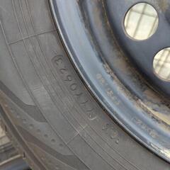 ホンダ 純正 185/70-14 2023年製 4本セット バリ山 鉄チン カバー付 の画像