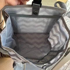 【中古】ベビーベッドサイド収納バッグ　オムツ掛け の画像