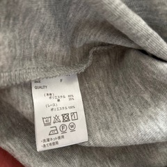 wordrobe グレー 長袖Tシャツ 花柄刺繍の画像