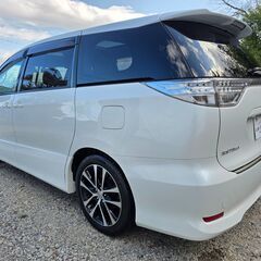 エスティマ☆アエラス☆後期型☆車検令和9年4月☆社外SDナビ☆DVD☆地デジ☆BT☆クルコン☆ETC☆前後ドラレコ☆両側PスライドD☆サンルーフの画像