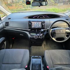 エスティマ☆アエラス☆後期型☆車検令和9年4月☆社外SDナビ☆DVD☆地デジ☆BT☆クルコン☆ETC☆前後ドラレコ☆両側PスライドD☆サンルーフの画像