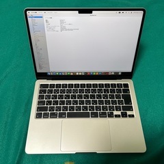 【ほぼ未使用】MacBook Air (13.6インチ)の画像