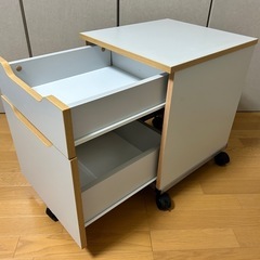 【現在、交渉中】デスク袖ラック(キャスター付)の画像