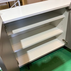 【LOWYA/美品】ロウヤ　国産 サイドボード 収納 棚 キャビネット チェスト リビングボード  幅120奥45高80cmの画像