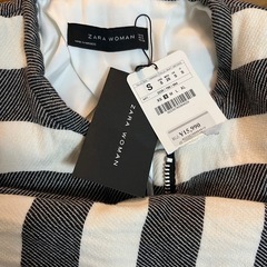 【未使用タグ付き】zara woman 定価15990円 ザラ　ボーダージャケット  の画像