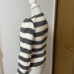 【未使用タグ付き】zara woman 定価15990円 ザラ　ボーダージャケット  の画像