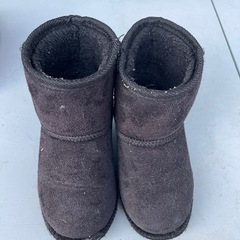 【子供靴】18cm☆ムートン 黒