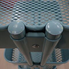 スチールワゴン（ターコイズ）【小金井市民限定】（小金井市再生家具）品番：04-01-03 ※新規優先の画像
