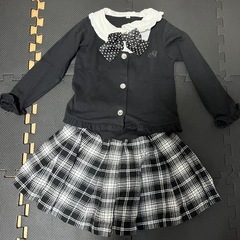 【フォーマル服】120cm☆子供服 上下セパレートタイプ 重ね着風