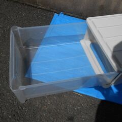 【配送出来ます】美品 TENMA 浅型収納ケース 40ｘ50ｘ20 （近くなら配送も可能です。宅配もお問合せ下さい）の画像