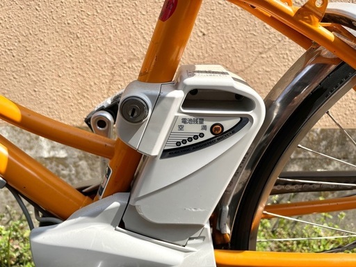 電動アシスト付き自転車　新生活にぜひ！中古　オレンジ