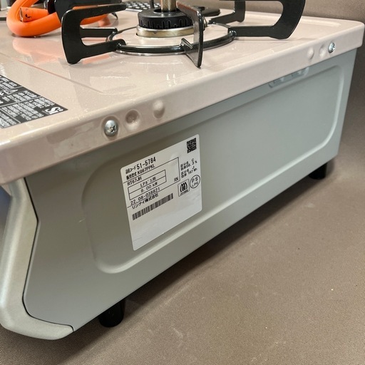 【グリル未使用】【美品】Rinnai ガステーブル LPガス専用  KG67PPK プロパンガス用 2022年製  