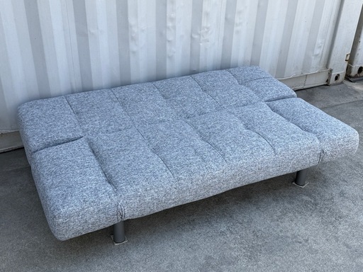 A446◇美品◇ソファベッド◇背もたれと肘掛けが動く(マークスAM GY)