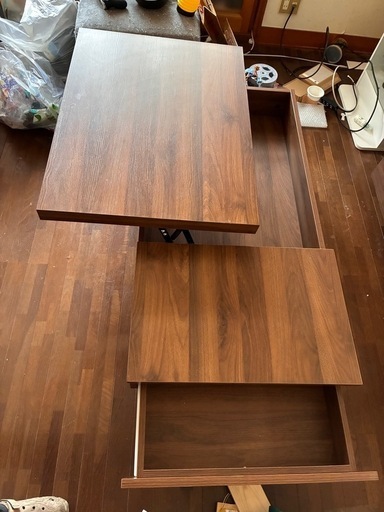 昇降式収納付きセンターテーブル