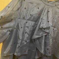 Vis ドット柄　シアーブラウスの画像