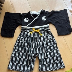 【中古】ベビー袴ロンパース　
