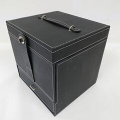 メイクボックス 化粧品収納 ミラー付き 引き出し ブラック 幅2...