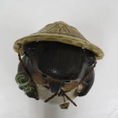 置物 信楽焼 たぬき 狸 開運 縁起物 笠取り外し可能 幅20cm×奥行20cm×高さ27.5cmの画像