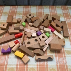木製　積み木セットの画像