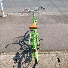 24インチ自転車 Abbey Rd SD14080126  通勤・通学に！明るい黄緑色のシティサイクル 【浜村鹿野温泉ICから3分 買取本舗、 宮本リサイクル 営業時間9～19時 定休日水曜のみ←連絡できませんm(_ _)m】の画像