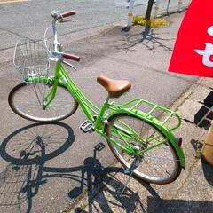 24インチ自転車 Abbey Rd SD14080126  通勤・通学に！明るい黄緑色のシティサイクル 【浜村鹿野温泉ICから3分 買取本舗、 宮本リサイクル 営業時間9～19時 定休日水曜のみ←連絡できませんm(_ _)m】の画像