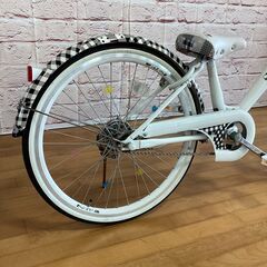 【小学生用/アウトレット品（キズの為お値引き商品）】サカモトテクノ 22型スパイスアップ 身長125cm程度から 白色<自転車のオオムラ 静岡店>の画像
