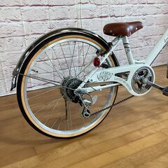 【小学生用/アウトレット品（キズの為お値引き商品）】サカモトテクノ 22型ギムレット 身長125cm程度から 白色<自転車のオオムラ 静岡店>の画像