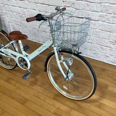 【小学生用/アウトレット品（キズの為お値引き商品）】サカモトテクノ 22型ギムレット 身長125cm程度から 白色<自転車のオオムラ 静岡店>の画像