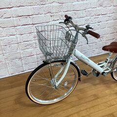 【小学生用/アウトレット品（キズの為お値引き商品）】サカモトテクノ 22型ギムレット 身長125cm程度から 白色<自転車のオオムラ 静岡店>の画像