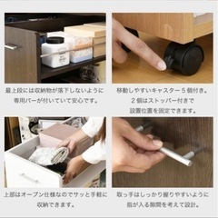 押入れ収納　キャスターつき　の画像