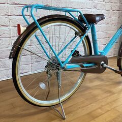 【小学生用/アウトレット品（キズの為お値引き商品）】サカモトテクノ 26型ショコラータ 身長140cm程度から 水色<自転車のオオムラ 静岡店>の画像