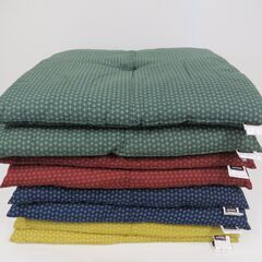 NITORI ニトリ 座布団 55cm×59cm 4色各2枚 まとめて8枚セット 赤・紺・緑・からし色 の画像
