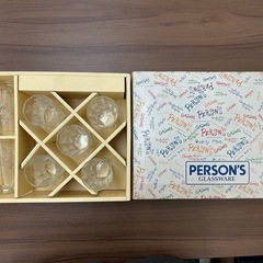 パーソンズ　ガラスコップセット　食器　の画像
