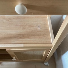 木製キッチンワゴン キャスター付きの画像