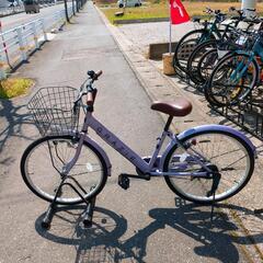 22インチ子供用自転車 GRAZIE STTLF02837 上品なラベンダーカラーのシティサイクル 【浜村鹿野温泉ICから3分 買取本舗、 宮本リサイクル 営業時間9～19時 定休日水曜のみ←連絡できませんm(_ _)m】の画像
