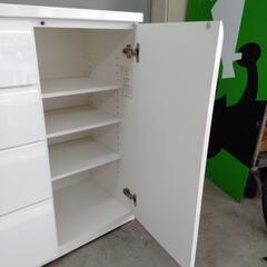 【値下げ！】NITORI ニトリ WISH3 木製キャビネット ４段 W1200mm ホワイト 美品！ ニトリ タンス キャビネットの画像