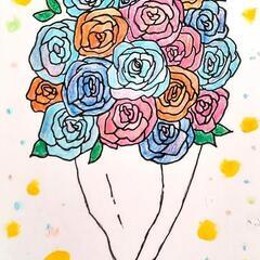 【原画＊額付き】最上の花束をの画像