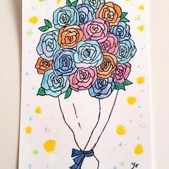 【原画＊額付き】最上の花束をの画像