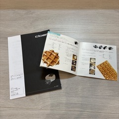 【調理家電】クロア　ワッフルメーカー　189JP　ハート型ワッフルメーカー　説明書&レシピ付き　の画像