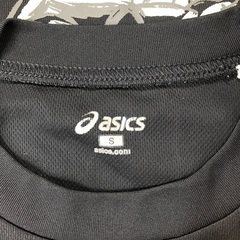 メンズ　スポーツTシャツ（asics）黒　サイズSの画像