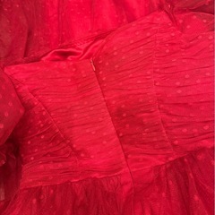 L〜LLぽっちゃり花嫁◎ ウエディングドレス 前撮り 二次会ドレス 赤ドレスの画像